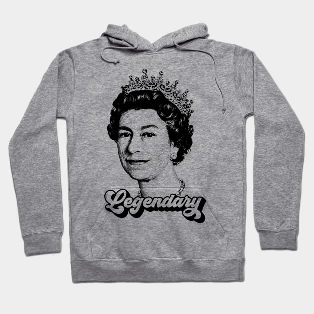 Queen Elizabeth T Shirt Legendary RIP - Queen of England Memoriam Hoodie by PUFFYP